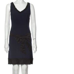 MOSCHINO Dark Blue Bow Mini Dress